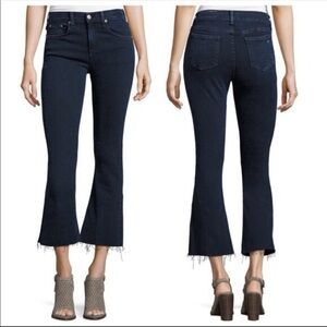 NWOT- RAG N BONE 10” RISE CROP FLARE JEANS